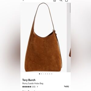Tory Burch Romy Suede Hobo Bag